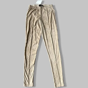NWT  Missguided Faux Suede Tan Colour Leggings